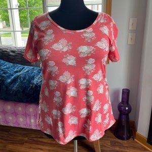 Floral print LulaRoe Olive shirt XL